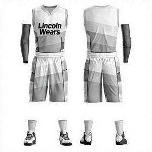 ชุดยูนิฟอร์มบาสเก็ตบอลแบบซับลิเมชั่นสั่งทำขายส่ง ระบายอากาศได้ดี แห้งเร็ว ผ้าตาข่าย ป้องกันแบคทีเรีย ป้องกันรังสียูวี กางเกงขาสั้นสำหรับฝึกซ้อมสำหรับผู้ชาย - Product Image 1