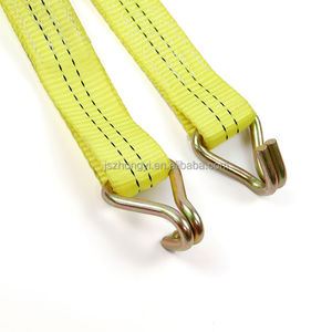 Ceinture en polyester rétractable 1.5 pouces 38mm <span class=keywords><strong>2T</strong></span> <span class=keywords><strong>Sangle</strong></span> d'arrimage à <span class=keywords><strong>cliquet</strong></span> durable avec double crochet en J - Product Image 3