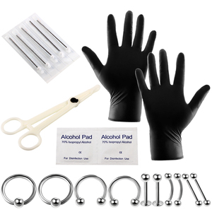Kit <span class=keywords><strong>de</strong></span> Perforación Corporal Profesional Desechable, Agujas para Perforación Corporal, Herramientas <span class=keywords><strong>de</strong></span> Sujeción, Perforación <span class=keywords><strong>de</strong></span> Oreja, Tragus, Nariz y <span class=keywords><strong>Ombligo</strong></span> - Product Image 1