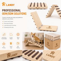 Jouet pour lapin en bois massif naturel, échelle d'escalade, pont en arc pour petits animaux, décoration de jardin et d'aménagement paysager