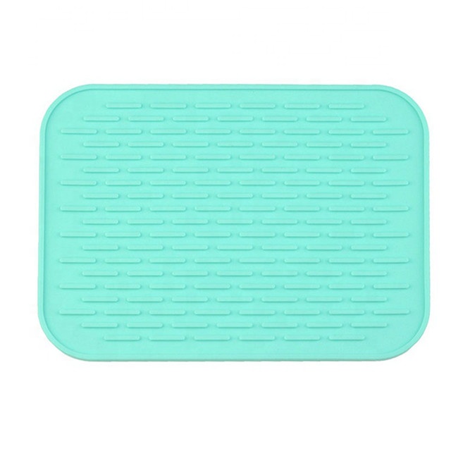 Индивидуальный нескользящий Силиконовый Быстросохнущий коврик для посуды, кухонный многоразовый сушильный коврик для посуды