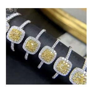 Xinfly Tùy Chỉnh 18K Bất Vàng Hot Bán 0.55ct Vàng Kim Cương Nhẫn Đồ Trang Sức Mỹ - Product Image 1