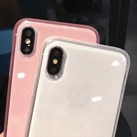 Coque de téléphone cadre Anti-choc Transparent coloré de mode pour IP 13 12 11 X XR XS 14 15 Max 8 7 6 6S Plus housse de Protection en TPU