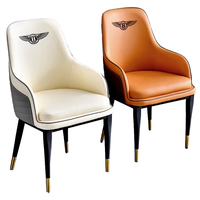 Chaises de salle à manger de style européen, meubles de restaurant, siège en cuir, chaises de salle à manger pour la cuisine, fauteuils de loisirs