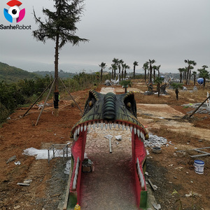 Casa con cabeza de dinosaurio, entrada grande de dinosaurio, parque temático de dinosaurios, Mosasaur robótico para tomar fotos - Product Image 5