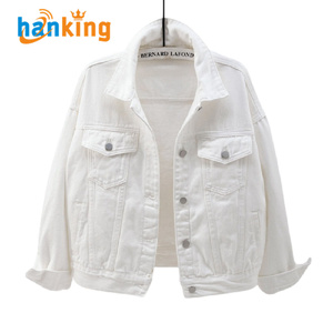 Ehanking, Chaquetas vaqueras para mujer, abrigo corto informal, Tops holgados finos a la moda para mujer, chaqueta vaquera, 12 colores, S-4XL - Product Image 2