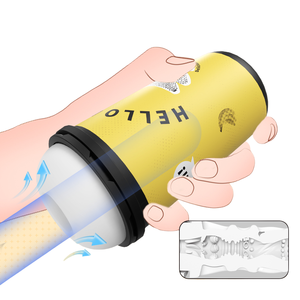 Masturbateur masculin au design unique avec fonction de vibration en forme de tasse d'avion inspiré de la tasse de thé au lait de la marque <span class=keywords><strong>Ly</strong></span> - Product Image 1