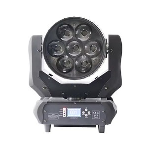 7pcs 40W RGBW 4in1 chùm Zoom rửa LED di chuyển đầu thiết bị chiếu sáng sân khấu hiệu suất cao cho các buổi biểu diễn sân khấu - Product Image 4