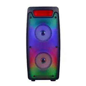 Lampu led api kustom BT 4 inci mini caixa trio de som automotivo kotak pesta speaker Mobil speaker karaoke