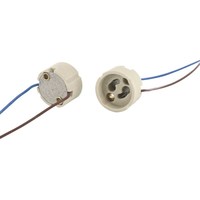 Douille à deux broches G4 GU5.3 GY6.35, base de lumière LED Base de lampe halogène G6.5 MR16 support de lampe en céramique