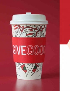 Vaso de Papel de Doble Pared con Logotipo Personalizado, Bajo MOQ, para Café y Bebidas Calientes, Ecológico, Grueso, Rojo, Personalización Rápida - Product Image 2