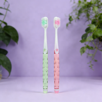 Brosse à dents fantaisie pour adultes à micro-brins haute densité – Hygiène bucco-dentaire domestique