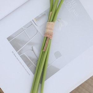 Bouquet de 6 tiges d'orchidées <span class=keywords><strong>Cymbidium</strong></span> artificielles de luxe, prêt à l'emploi pour la décoration de la maison, du bureau, du salon de thé, orchidées artificielles en gros - Product Image 3