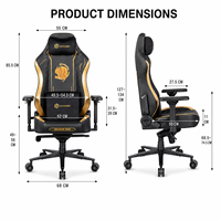 Chaise de jeu ergonomique pivotante de luxe sur mesure OEM haut de gamme en cuir PU, chaise de jeu zéro gravité