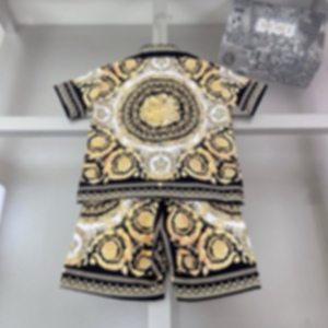 Set Estivo di Lusso per Ragazzi: T-shirt e <span class=keywords><strong>Pantaloncini</strong></span> in Cotone con Motivi Geometrici, Stile High Street, Abbigliamento Casual da Spiaggia - Product Image 4