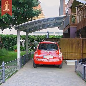 Cubierta de Policarbonato de 55x3m con Estructura Metálica de Aluminio para Jardín, Cochera y Estacionamiento en Exteriores - Product Image 1