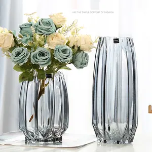 Großhandel Mode Moderne Home Decor Glas Blume Vase Klarglas Vase