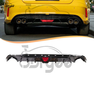 ชุดแต่งคาร์บอนไฟเบอร์สีดำสำหรับ MG5 ปี 2024 2021 <span class=keywords><strong>2022</strong></span> 2023 รุ่นปี 2025  ประกอบด้วยดิฟฟิวเซอร์กันชนหลัง ปลายท่อไอเสีย  อะไหล่แต่งรถยนต์ - Product Image 1