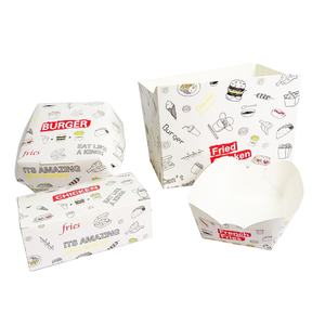 無料サンプルカスタムロゴホワイトペーパーコーティングされたプリントベーキング食品グレードペーパーベーカリーワッフルドーナツ包装ハンドル付き高速 - Product Image 5