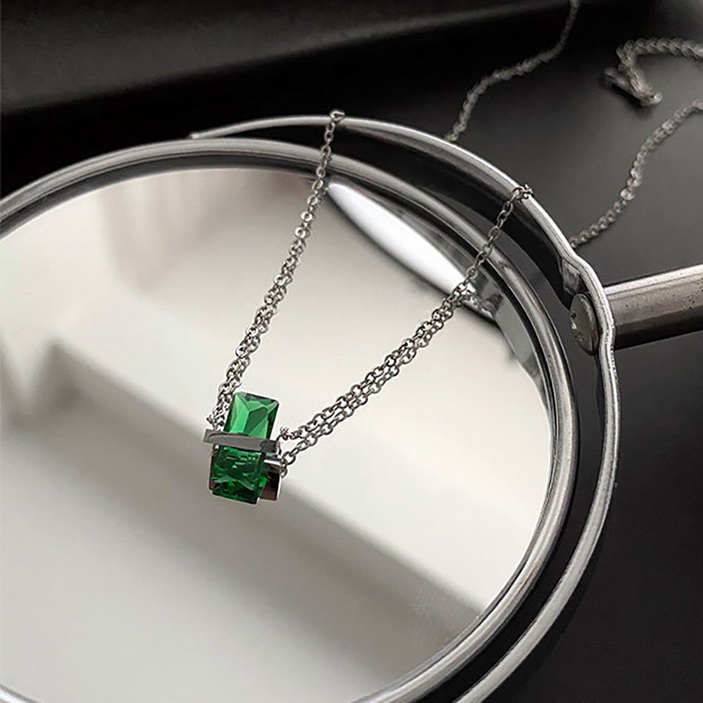 アクセサリー 316L Emerald Grid Necklace - Synchro1996 アクセサリー 316L Emerald Grid Necklace - Synchro1996 316L Emerald