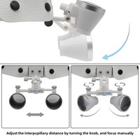 Professional Dental Loupes 2.5X 3.5X Headband Surgical Magnifier Glasses LED Light Oral ENT Orthopedic Medical Examination Loupe