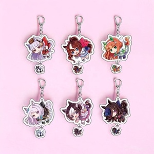 OEM ODM Charm Acrílico de Personajes de Umamusume Pretty Derby de 2 Pulgadas: Special Week, Rice Shower, Tokai Teio - Product Image 1