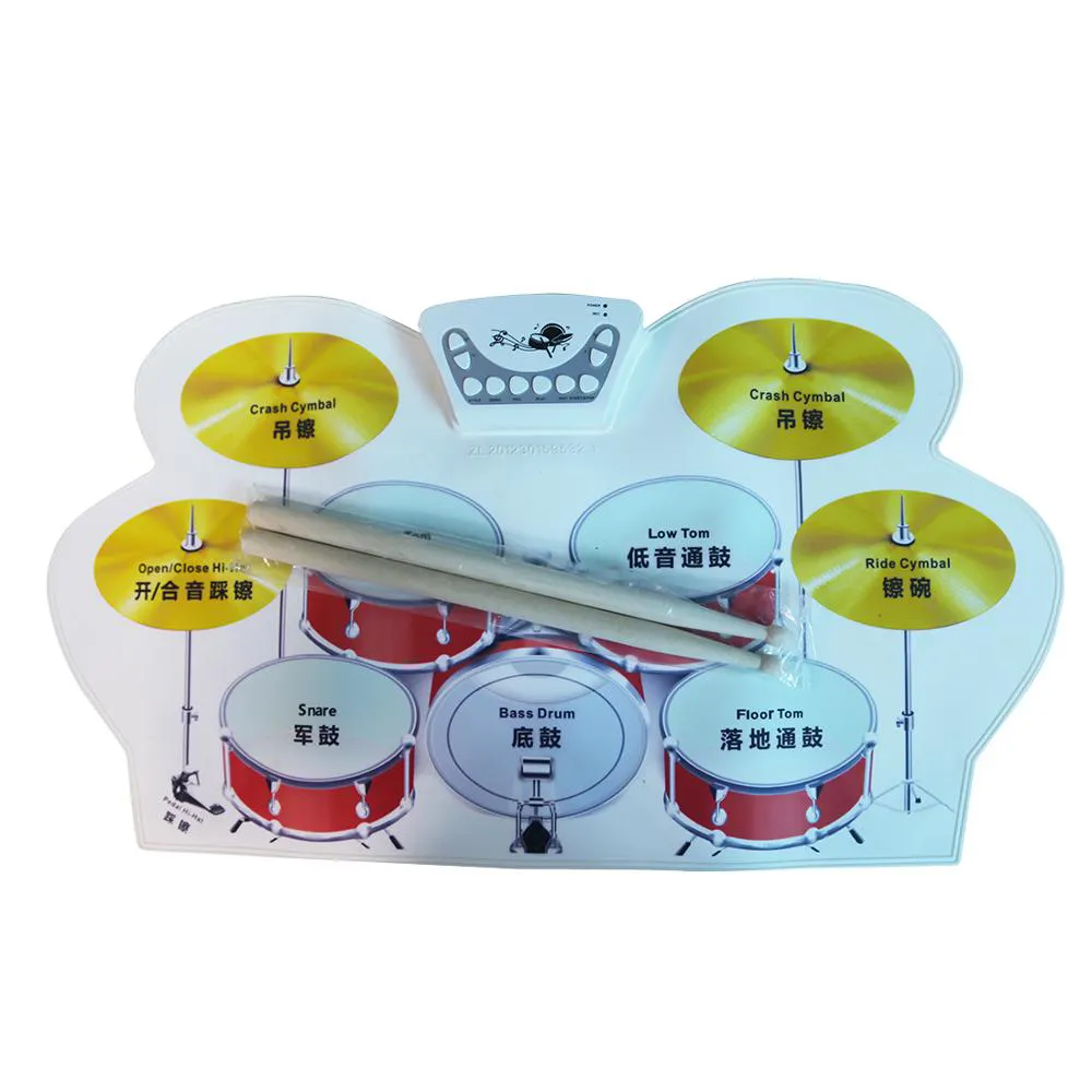 W1008M Roll Up Drum Kit Usb Midi Roll Up Drum Kit batteria elettronica