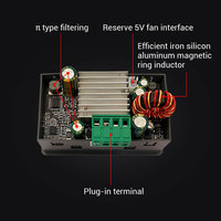 Module de charge WUZHI SK40C 40W à écran couleur, alimentation CNC à tension variable (buck-boost), tension et courant constants