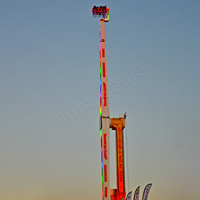 Manèges de parc d'attractions extérieur : Manège Booster rotatif à 360 degrés, équipement à sensations fortes en fibre de verre