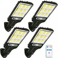 Lampes solaires étanches pour la décoration du jardin, éclairage solaire de jardin à détection de mouvement, utilisation en extérieur avec télécommande