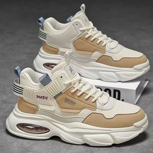 2026 Autumn Men's Zip Running Shoes New Breathable Youth High-top Sneakers Trendy Versatile Thick-soled Retro Sporty Comfort - Product Image 2