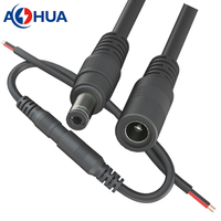 AOHUA 0,2 0,3 0, 5 1m Kabel 12V 24V LED-Streifen licht Stecker Buchse 2,1mm 2,5mm DC-Stecker