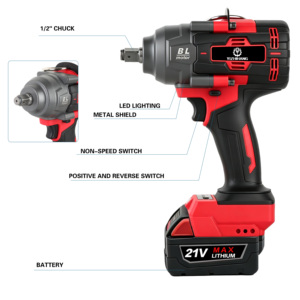 ประแจบล็อกไร้สาย 21V ลิเธียมไอออน พกพาสะดวก แรงบิดสูง เหมาะสำหรับงาน DIY งานไม้ และซ่อมแซมยานยนต์ - Product Image 5