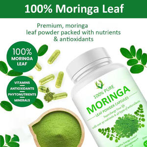 Cápsulas de Moringa 100% Naturales de Alta Calidad, Suministro de Fábrica de Marca Privada, Cápsulas de Moringa en Polvo a Granel - Product Image 5