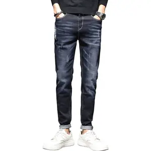 Jeans Men's Trendy Brand Spring And Autumn Models With Slim Feet
