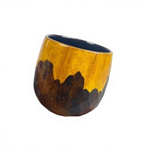 ชามไม้ทำมือทรงกลม ดีไซน์เรียบง่าย สำหรับใช้ในบ้าน - Product Image 1