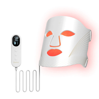Vente directe d'usine, masque LED personnalisé à 7 couleurs et 8 modes, masque de luminothérapie rouge, masque de beauté facial, masque de luminothérapie infrarouge, masque facial LED
