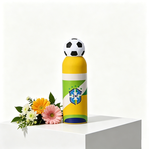 Termo <span class=keywords><strong>de</strong></span> Fútbol <span class=keywords><strong>de</strong></span> Acero Inoxidable Aislado al Vacío, Antiderrames, Libre <span class=keywords><strong>de</strong></span> BPA, con Boca Pequeña y Tapa <span class=keywords><strong>de</strong></span> Dibujos Animados - Product Image 4
