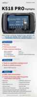 Programador Lonsdor K518 PRO Versión Global Completa con Llave Inteligente LT20 para VW Audi, Cable FP30, Cable BCM, Cable FCA 12+8, Adaptador JLR ADP