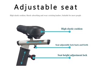Vélo d'exercice stationnaire de fitness d'intérieur robuste certifié CE pour cardio-training - Product Image 4