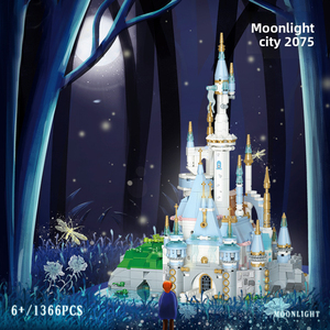 Serie <span class=keywords><strong>Città</strong></span> delle Fiabe Moonlight City Compatibile con Blocchi da Costruzione, Giocattolo Educativo per Bambini, Ornamento in Plastica ABS - Product Image 2