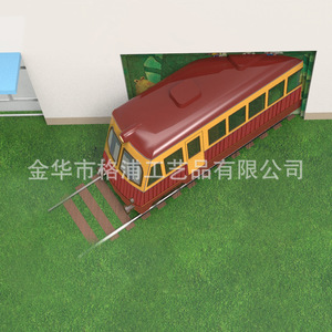Modelo de Tren de Metal Personalizado, Escultura Decorativa de Acero Inoxidable para Montar en el Suelo, Diseño Industrial, Escultura de Paisaje - Product Image 4