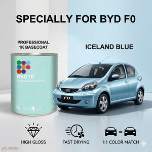 <span class=keywords><strong>Pintura</strong></span> <span class=keywords><strong>para</strong></span> Automóviles BYD F0, Color Azul Islandia 1K, <span class=keywords><strong>Pintura</strong></span> de Repintado Automotriz, Proveedor OEM - Product Image 1
