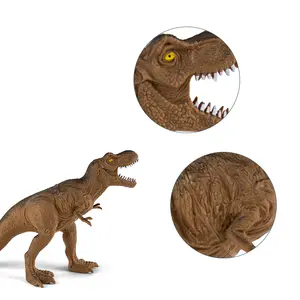 ของเล่นรูปไดโนเสาร์เหมือนจริงตุ๊กตาไดโนเสาร์ทำจากพลาสติกเป็นมิตรกับสิ่งแวดล้อม20ซม. 24ชิ้นของขวัญเพื่อการศึกษาสำหรับเด็กวัยหัดเดิน