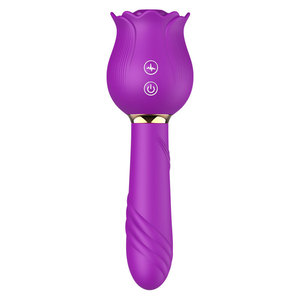 Leistungsstarker Rosenförmiger <span class=keywords><strong>Vibrator</strong></span> <span class=keywords><strong>Dildo</strong></span> Doppelköpfiger Rosen-<span class=keywords><strong>Vibrator</strong></span> Saugender Klitoris-Stimulator Sexspielzeug für Frauen Juguete Sexual - Product Image 6