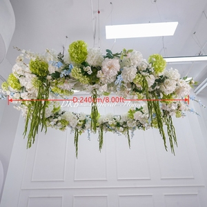 High-End Floral Design Wedding Decoration <b>Artificial</b> Green Flowers Hanging Ceiling Green Plant for Wedding Stage Decoration - Product Image 2