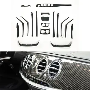 2014-2020y W222 S320L S400 S63 S450 S350 carbon fiber car auto parts interior accessories kits for Mercedes Benz S class
