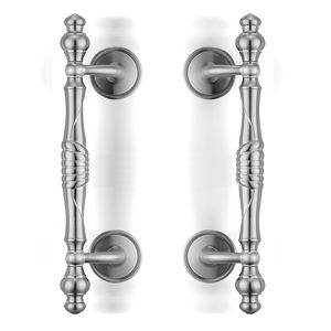 דלת כניסה ראשית מודרנית חומרה חיצונית מתכת לדחוף ידית אחיזה ארוכה ידית פליז ניקל מוברש לדלתות זכוכית - Product Image 2