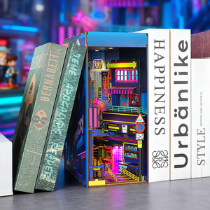 Kit de <span class=keywords><strong>Casa</strong></span> de Muñecas de Madera Cyberpunk, Miniaturas DIY, Rompecabezas 3D, Casas de Muñecas, Envío Directo, MOQ 1, Directo de Fábrica - Product Image 6