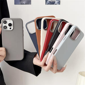 Produits tendance 2025 vente en gros étui en cuir TPU affaires de luxe résistant aux taches plusieurs couleurs pour <span class=keywords><strong>iphone</strong></span> 15 Pro Max - Product Image 3